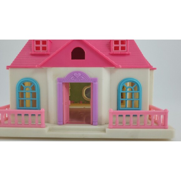 Blue Box Tiny Dreams Mini Carry Along Playset Polly Pocket Doll House VTG Retro - Picture 5 of 12